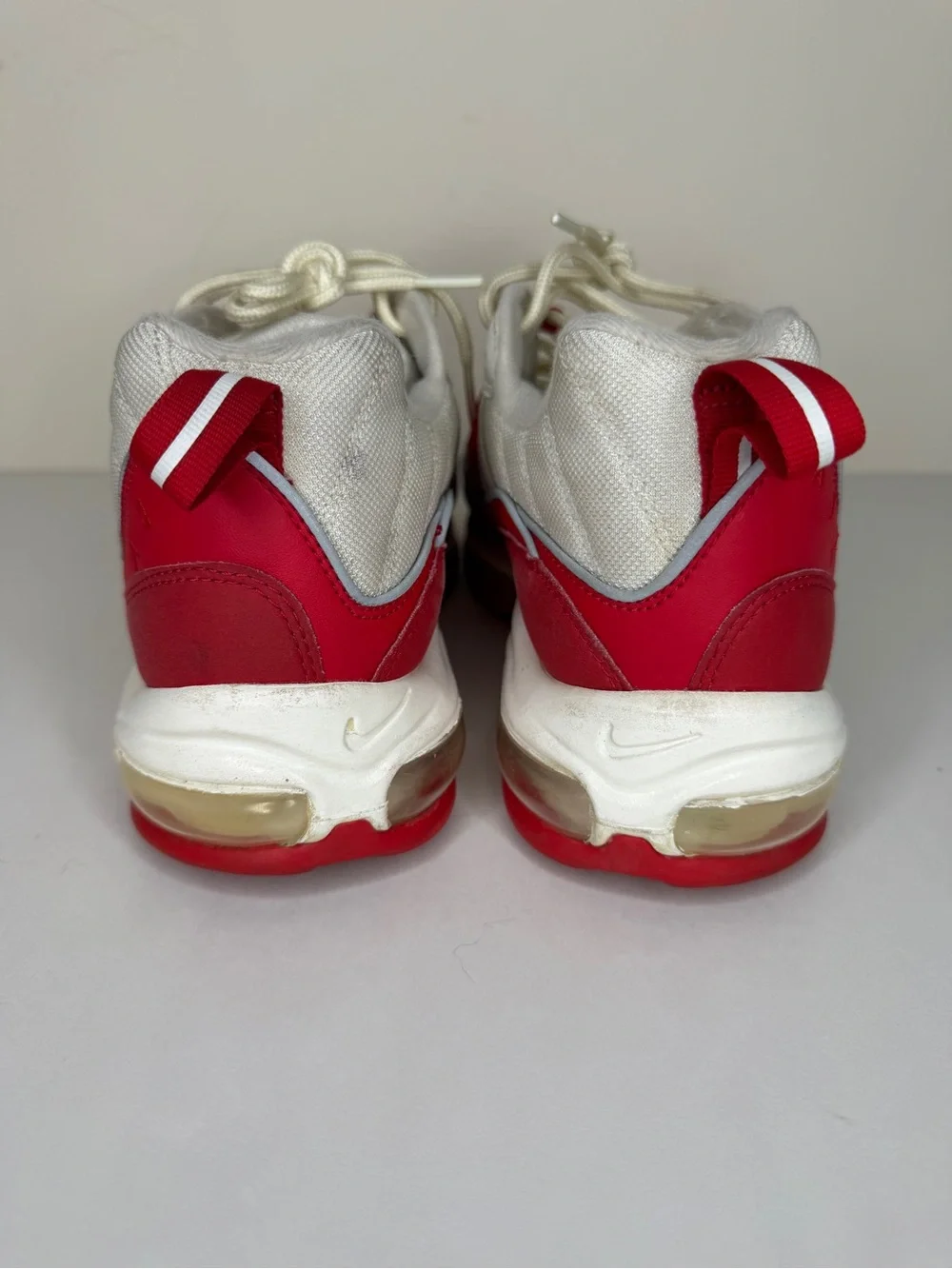 Nike Air Max 98 University Red White Sneakers 640744-602 Mens Size 46 US 12